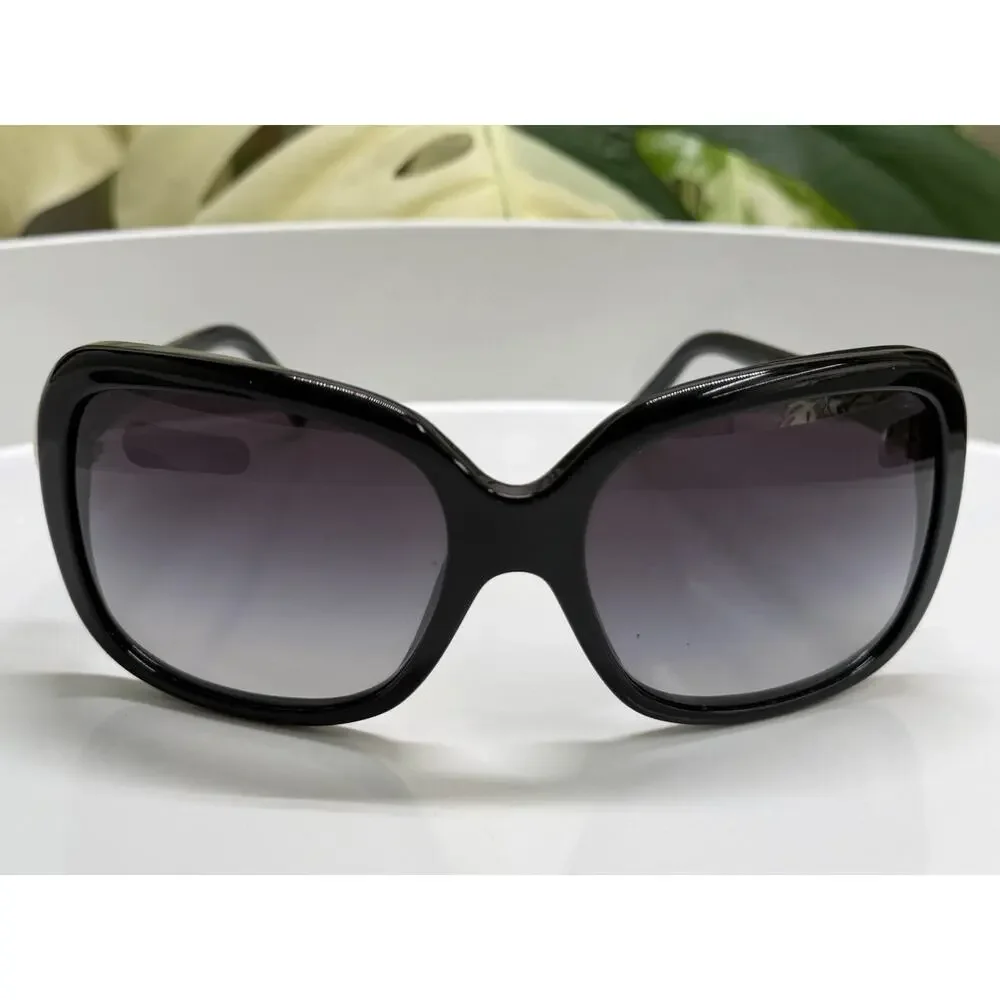 CHANEL Bow Sunglasses 5171-C Black w/ White Bow CC Logo – 60mm